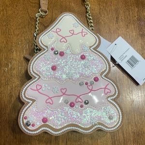 Betsey Johnson  ICED Christmas Tree XOCookie / gingerbread Crossbody Purse